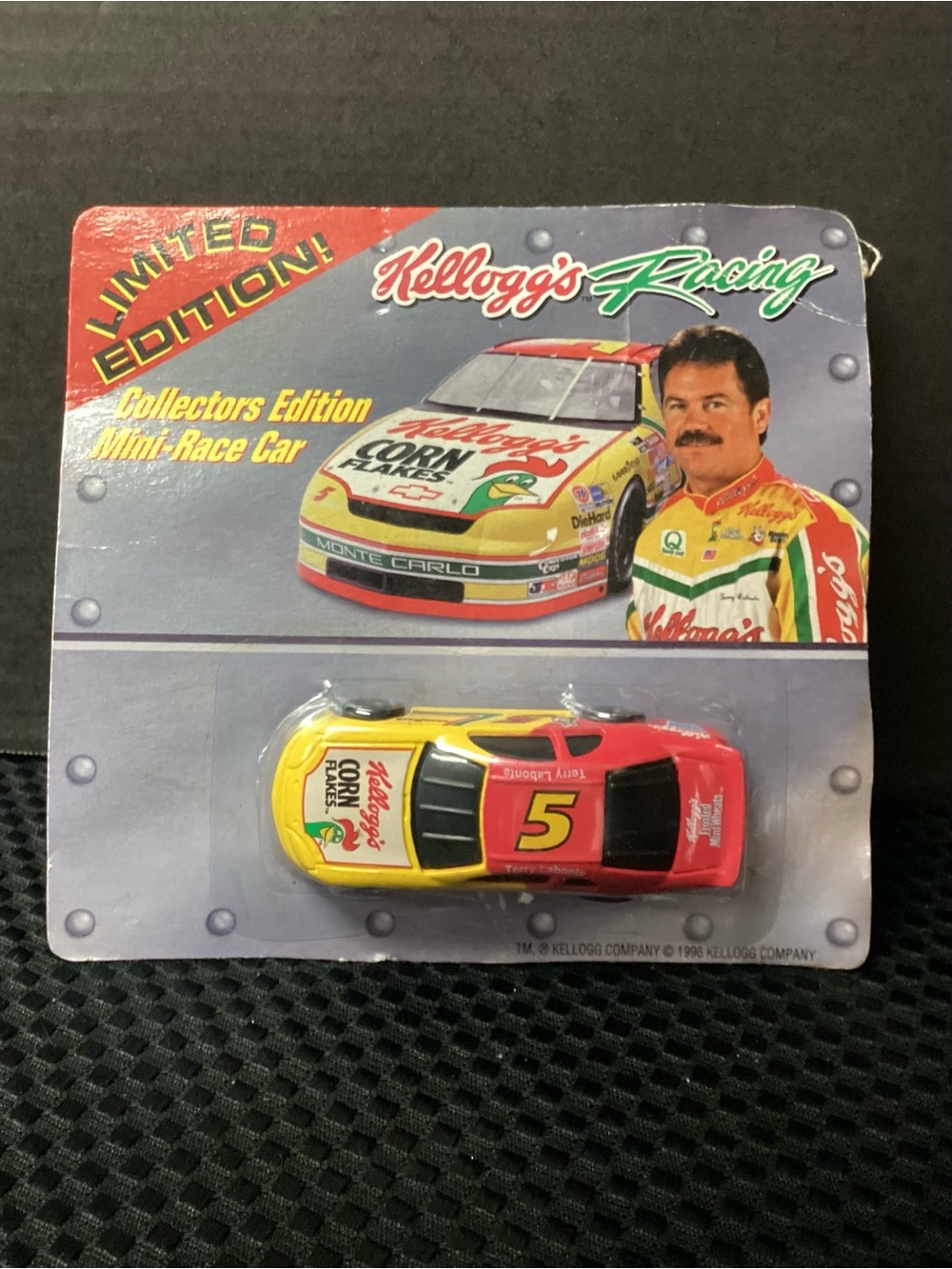 Collectible Mini Race Car - Red & Yellow Mini Car Display